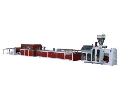 Máquina de fabricação de perfis de plástico WPC para janela e porta ABB Inverter