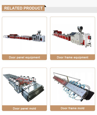 Máquina de fabricação de painéis de portas ocos WPC de PVC prateado de 1000 mm com PVC rígido