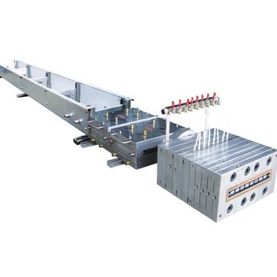 Linha de produção de extrusão de WPC de plástico de madeira para piso de 150 mm de largura