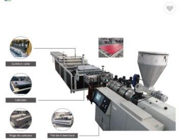 Máquina de extrusão de chapas de telhado vidradas de PVC de parafusos conicos com ABB Inverte