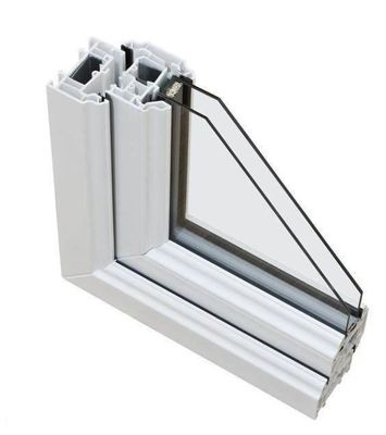 3CR17 Material de molde PVC Profil de janela Molde para janela prateada Sash Mullion e quadro