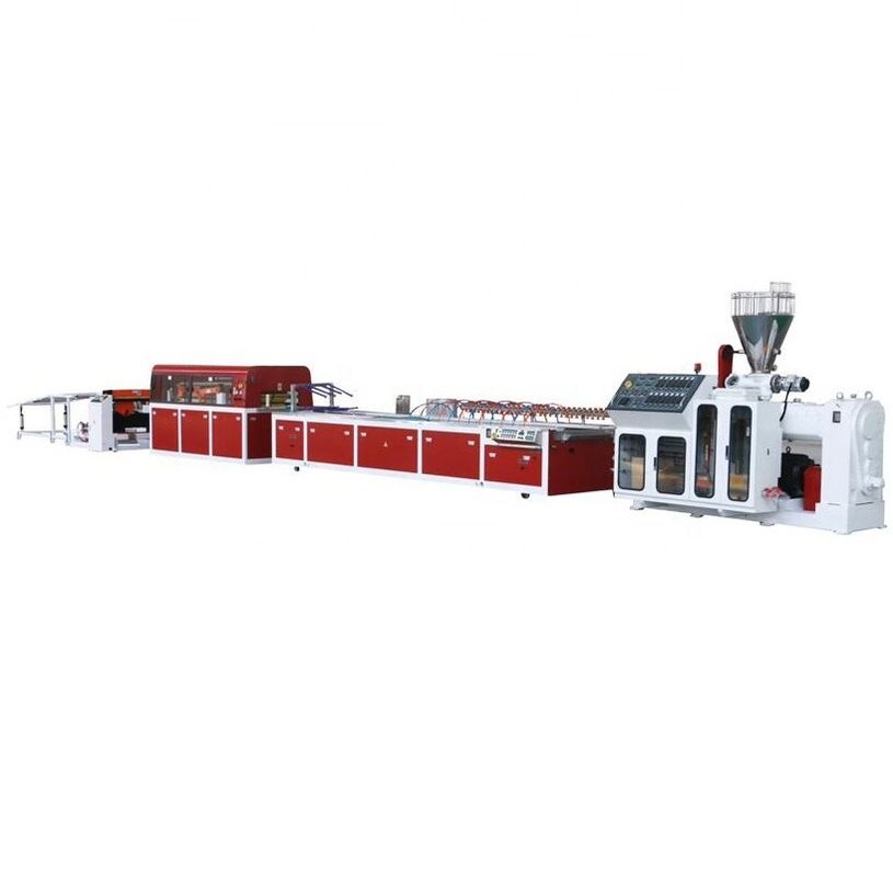 Máquina de extrusão de painéis de portas Yuhao de PVC de 55kW para produção de perfis de PVC da SIEMENS